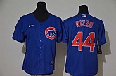 Women Cubs 44 Anthony Rizzo Royal Nike Cool Base Jersey,baseball caps,new era cap wholesale,wholesale hats